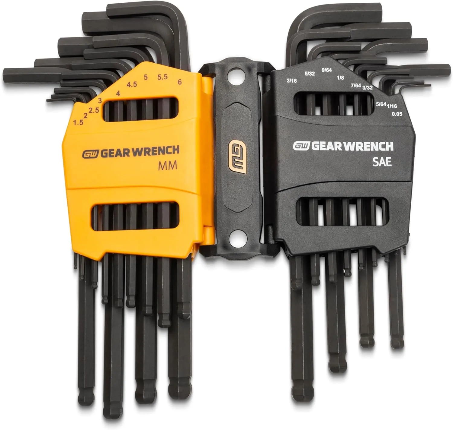 GEARWRENCH 26 Piece SAE/Metric Ball End Long Arm Hex Key Set - 83505