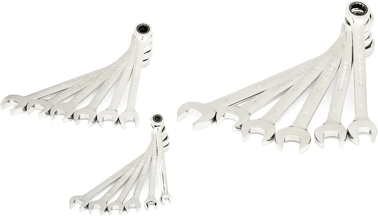 GEARWRENCH 28 Piece 72T Metric Standard & Stubby Ratcheting Wrench Set with EVA Foam Tray - 86527