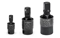 GEARWRENCH "3 Pc. 1/4", 3/8" & 1/2" Drive X-Core Pinless Impact Universal Joint Set - 84960