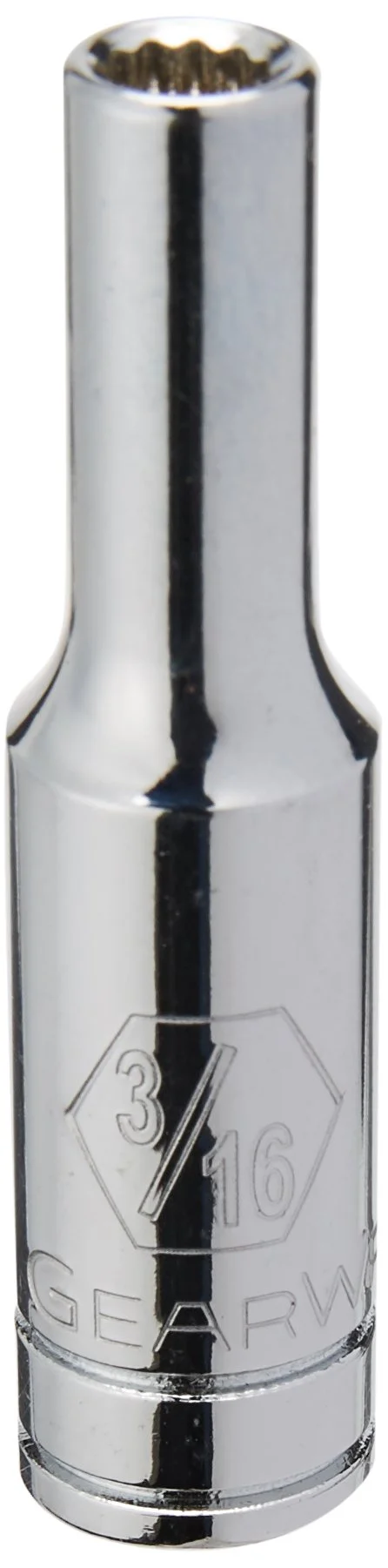 GEARWRENCH 80220 1/4in Drive 12-Point Deep Socket 3/16