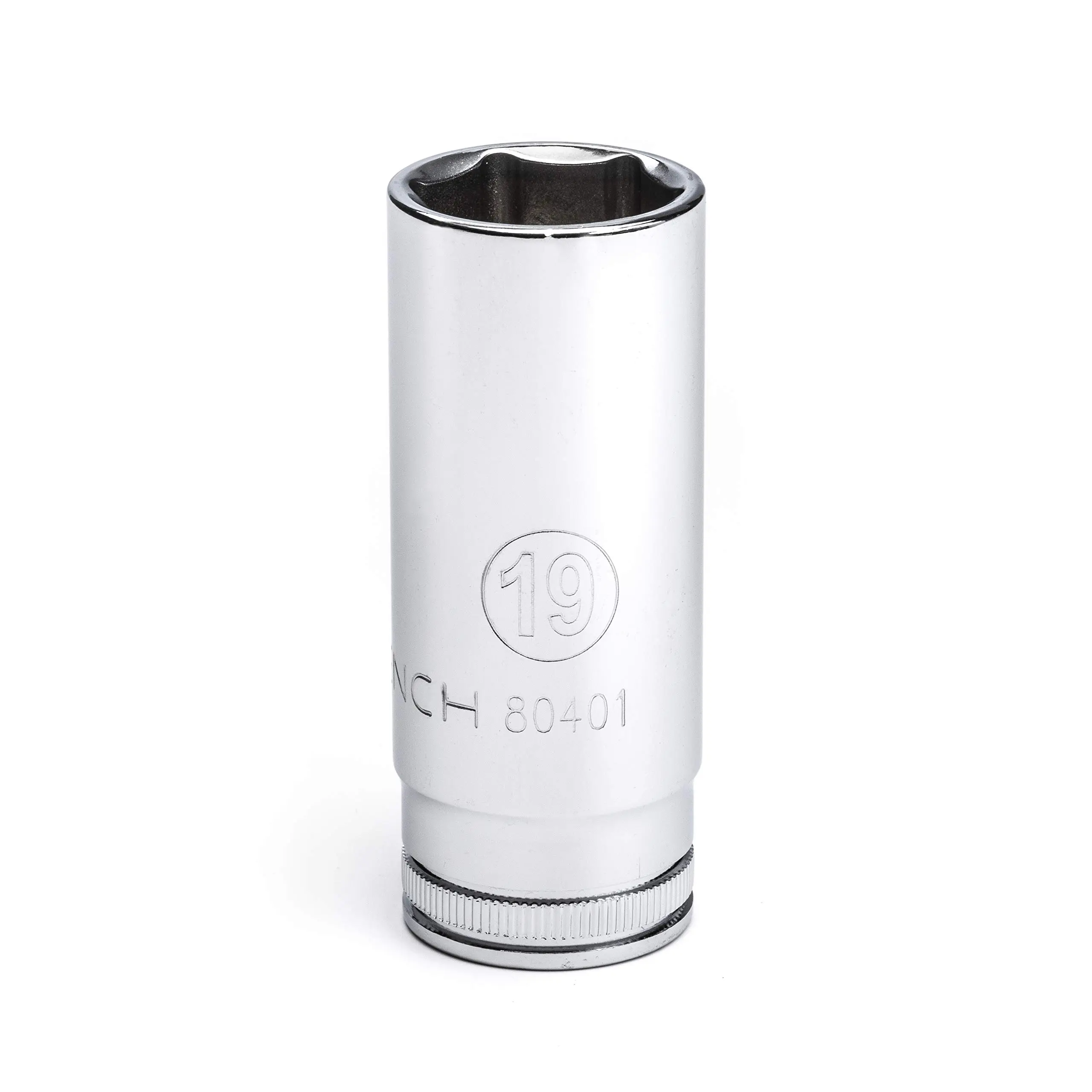 GEARWRENCH 3/8" Drive 6-Point Deep Metric Socket 19mm - 80401