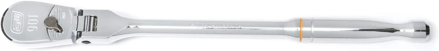 GEARWRENCH 3/8" Drive 90 Tooth Full Polish Flex Teardrop Ratchet - 81215T