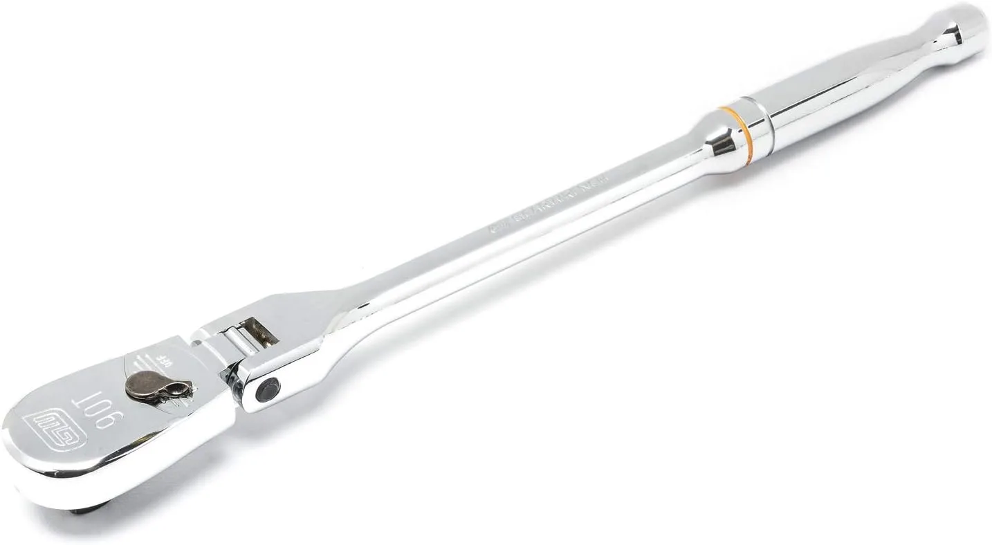 GEARWRENCH 3/8" Drive 90 Tooth Full Polish Flex Teardrop Ratchet - 81215T