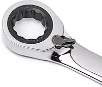 GEARWRENCH 7 Pc. 12 Point Reversible Ratcheting Combination SAE Wrench Set with Tool Roll - 9567RN