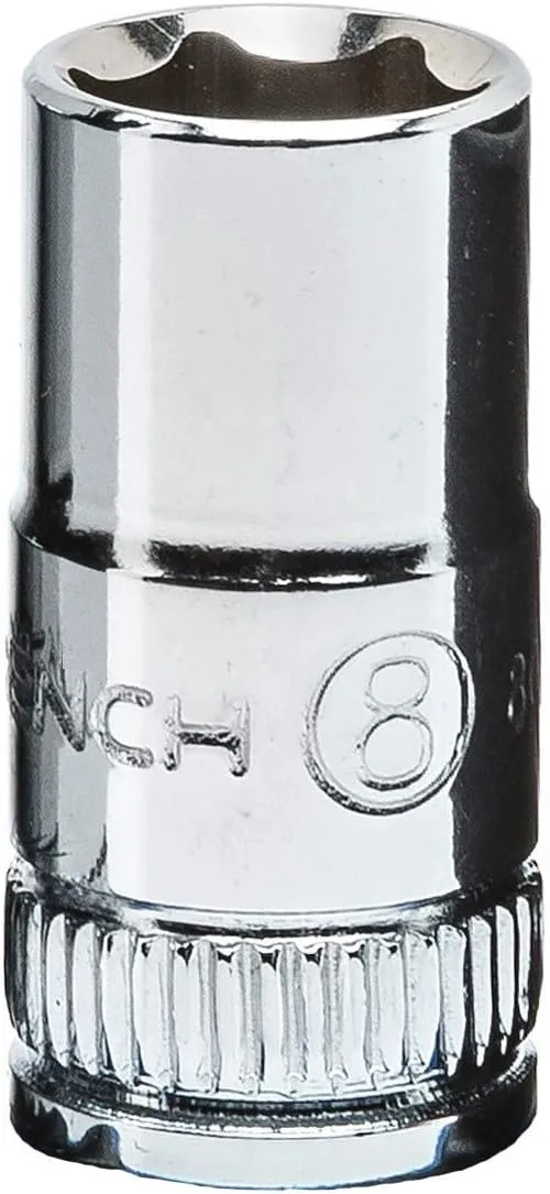 GEARWRENCH 1/4" Drive 6 Pt. Standard Socket, 8mm - 80130