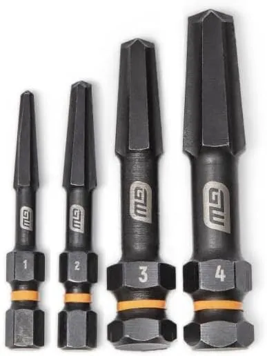 GEARWRENCH 4 PC. Bolt Biter Screw Extraction Set - 84787, Chrome, Large 4 Piece