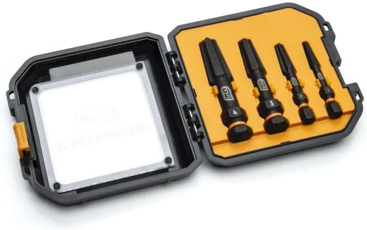 GEARWRENCH 4 PC. Bolt Biter Screw Extraction Set - 84787, Chrome, Large 4 Piece