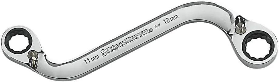 GEARWRENCH 12 Pt. S-Shaped Reversible Double Box Ratcheting Wrench, 11mm x 13mm - 85224