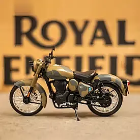 ROYAL ENFIELD SCALE MODEL NEW CLASSIC 350 COMMANDO SAND