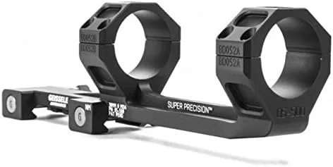 Geissele Super Precision High-Power 30MM, 1.3in Height, 10MOA, Black, 05-500B