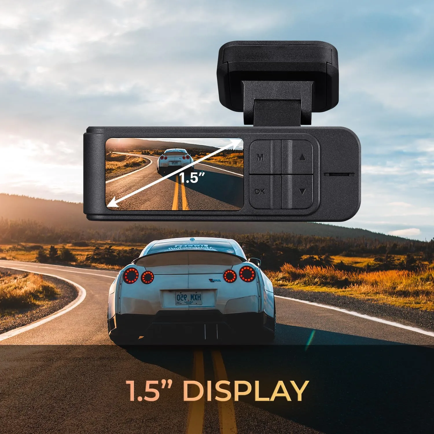 GekoGear Orbit 410 Dual Channel 4K Front and 1080P Rear Dash Cam