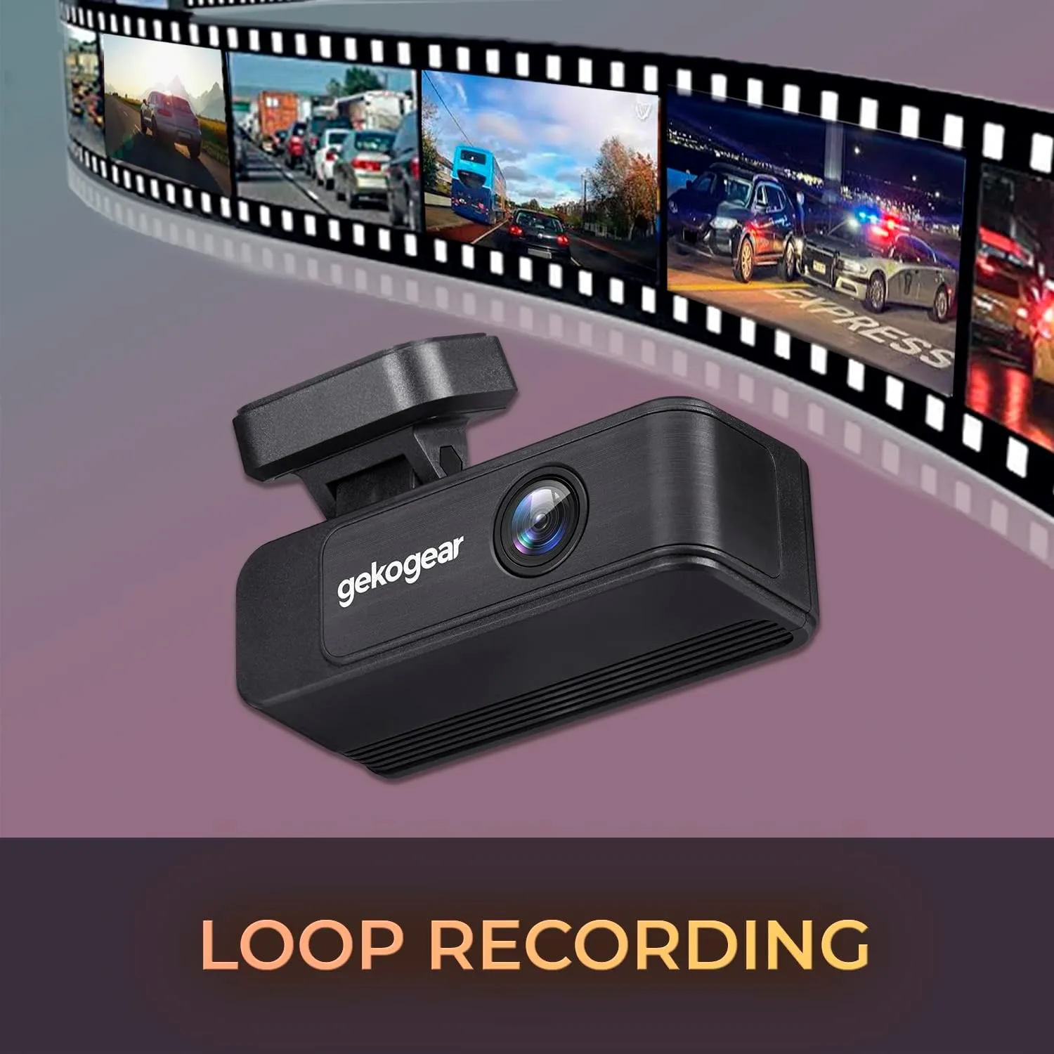 GekoGear Orbit 410 Dual Channel 4K Front and 1080P Rear Dash Cam