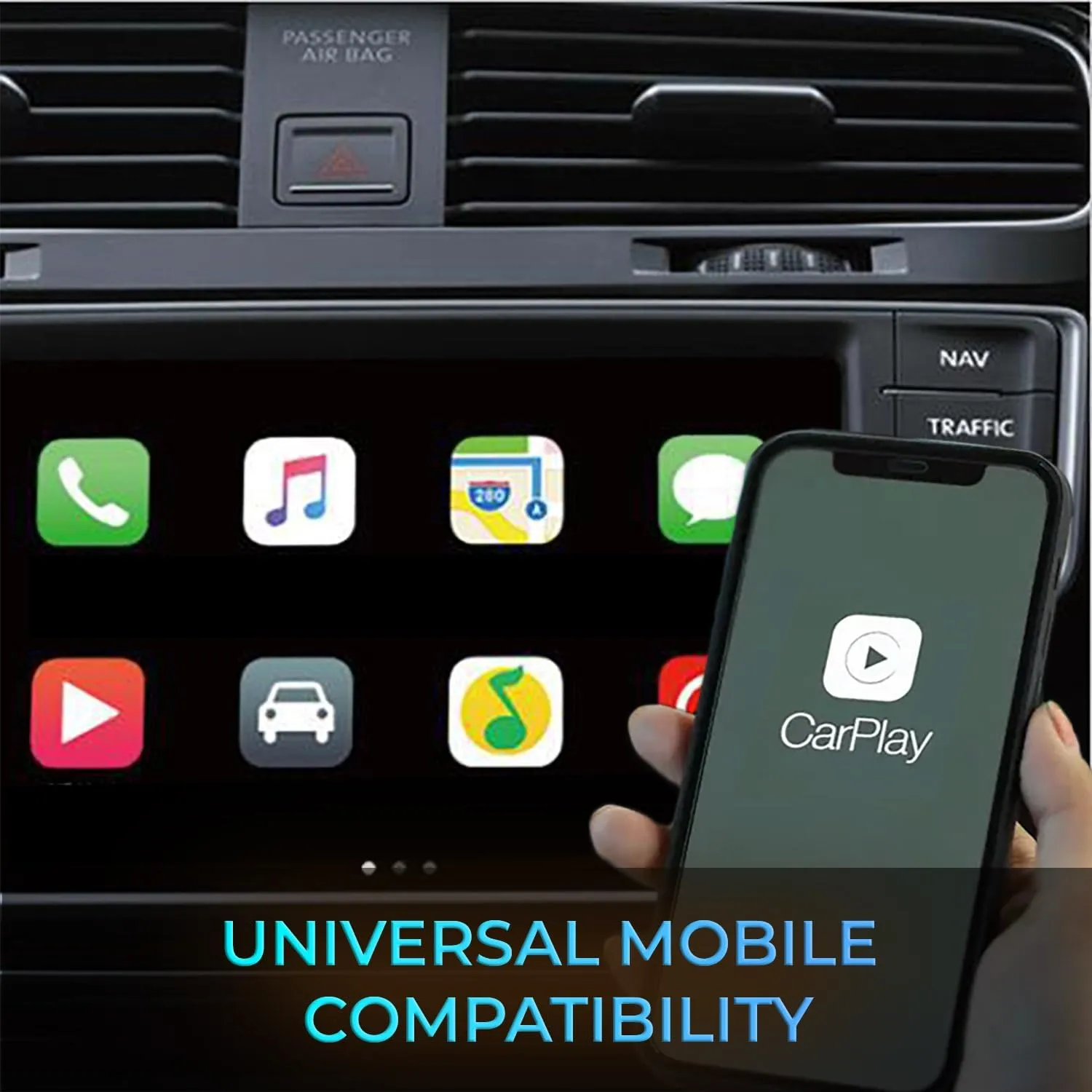 GekoGear Wireless CarPlay USB Adapter for Apple iPhone (A100)
