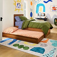 Wooden Sofa Cum Bed with Pull-Out Trundle – Compact Space Saving Design Wooden Sofa Cum Bed with Pull-Out Trundle – Compact Space Saving Design