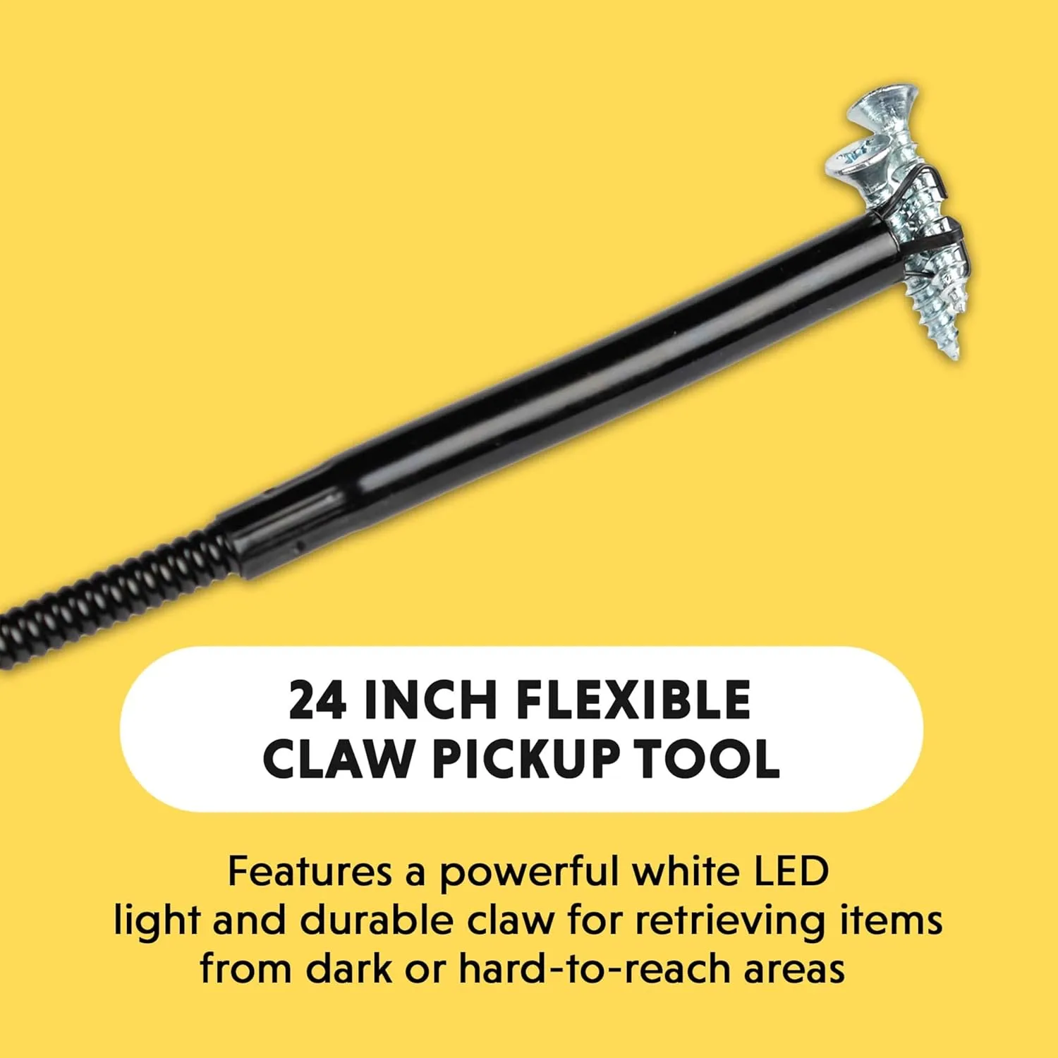General Tools 70396 Lighted Steel Claw Mechanical Pick-Up Tool, 24-Inch (Pack of 3)