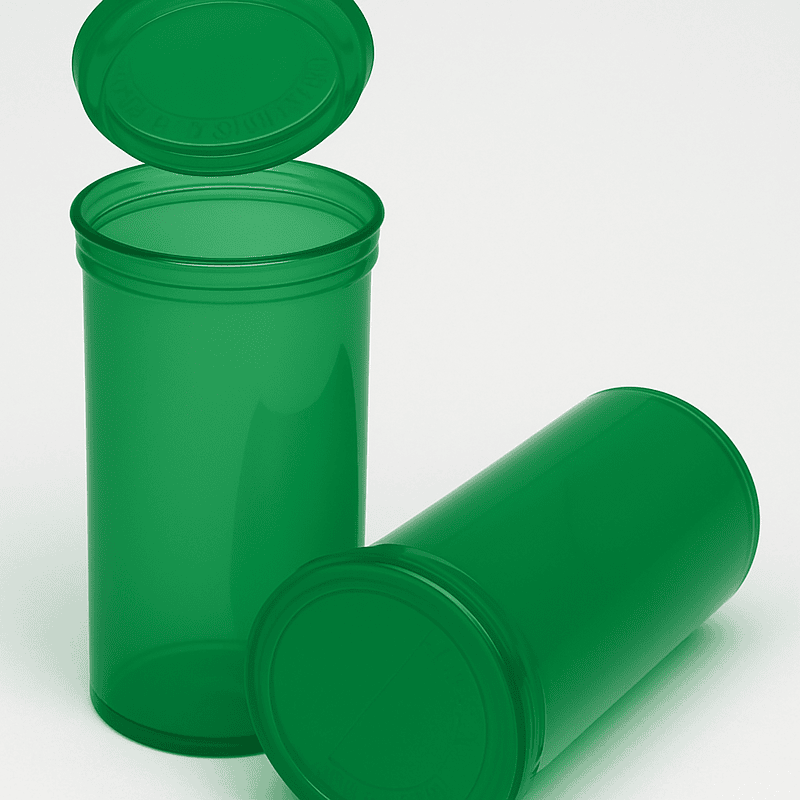 Philips Rx Pop Top Bottle - Translucent Green - 13 dram - 315 Units