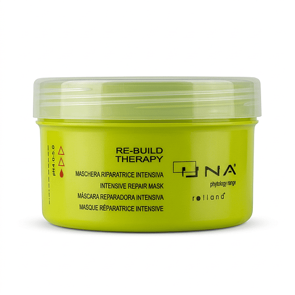 UNA Re-Build Therapy hair treatment for repair, strength, and reduced breakage UNA Re-Build Therapy hair treatment for repair, strength, and reduced breakage