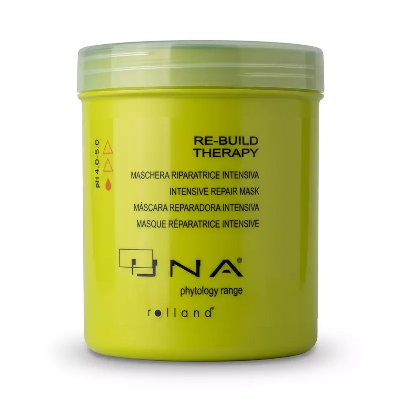 UNA Re-Build Therapy hair treatment for repair, strength, and reduced breakage