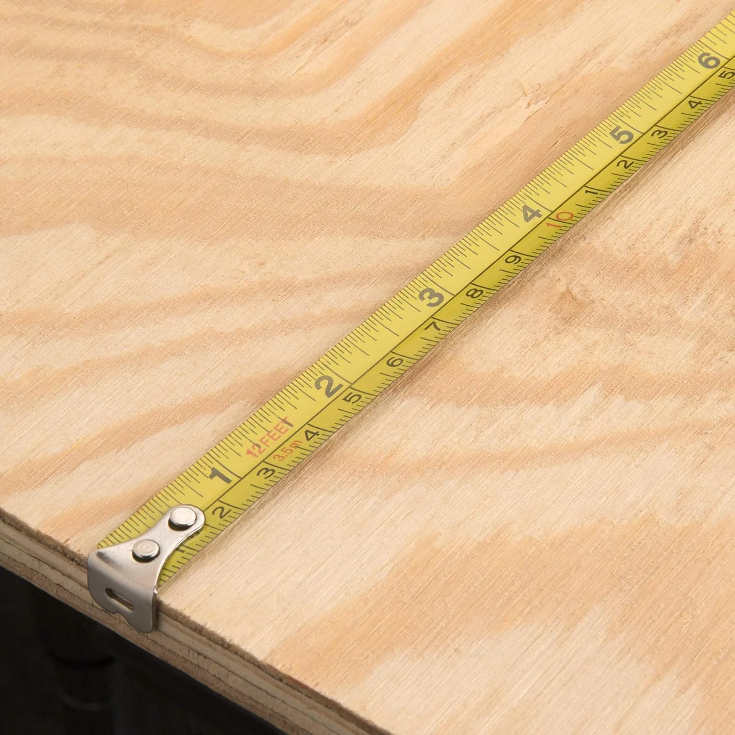 Genuine Joe Tape Measure - 12 ft Length - Imperial Measuring System - Red, Black - 1 Each