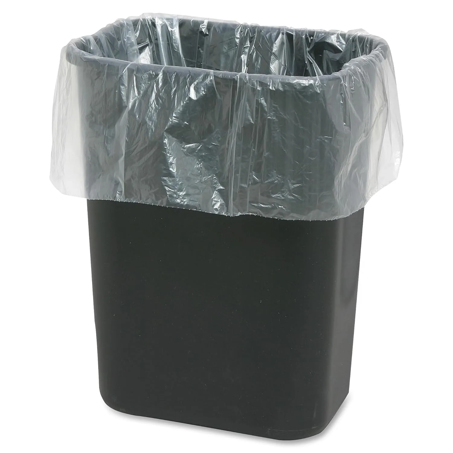 Genuine Joe GJO02312 Heavy Duty Low-Density Kitchen Trash Bag, 13 Gallon Capacity, 31" Width x 24" Height x 0.85 mil Thickness, White (Box of 150)