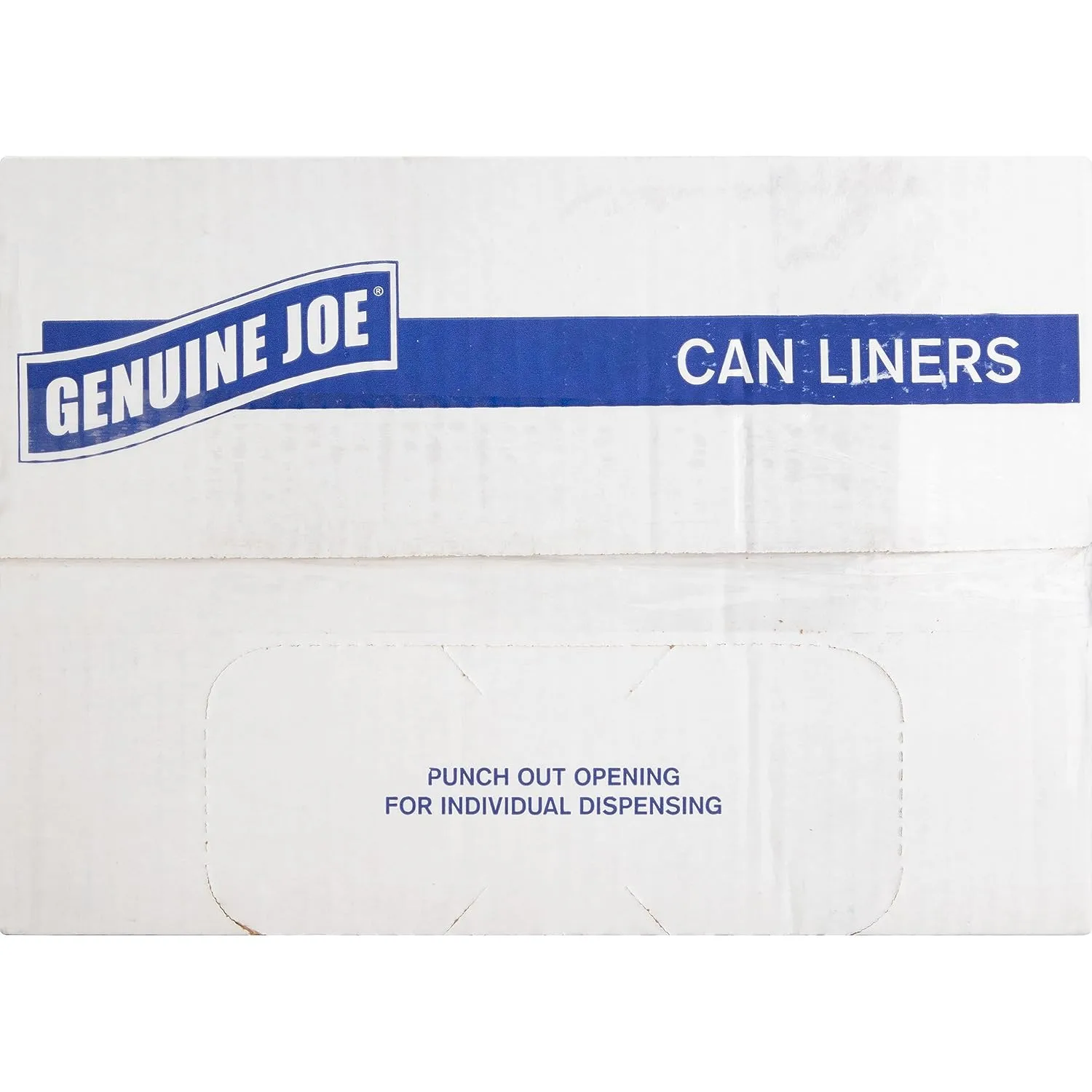 Genuine Joe GJO02312 Heavy Duty Low-Density Kitchen Trash Bag, 13 Gallon Capacity, 31" Width x 24" Height x 0.85 mil Thickness, White (Box of 150)