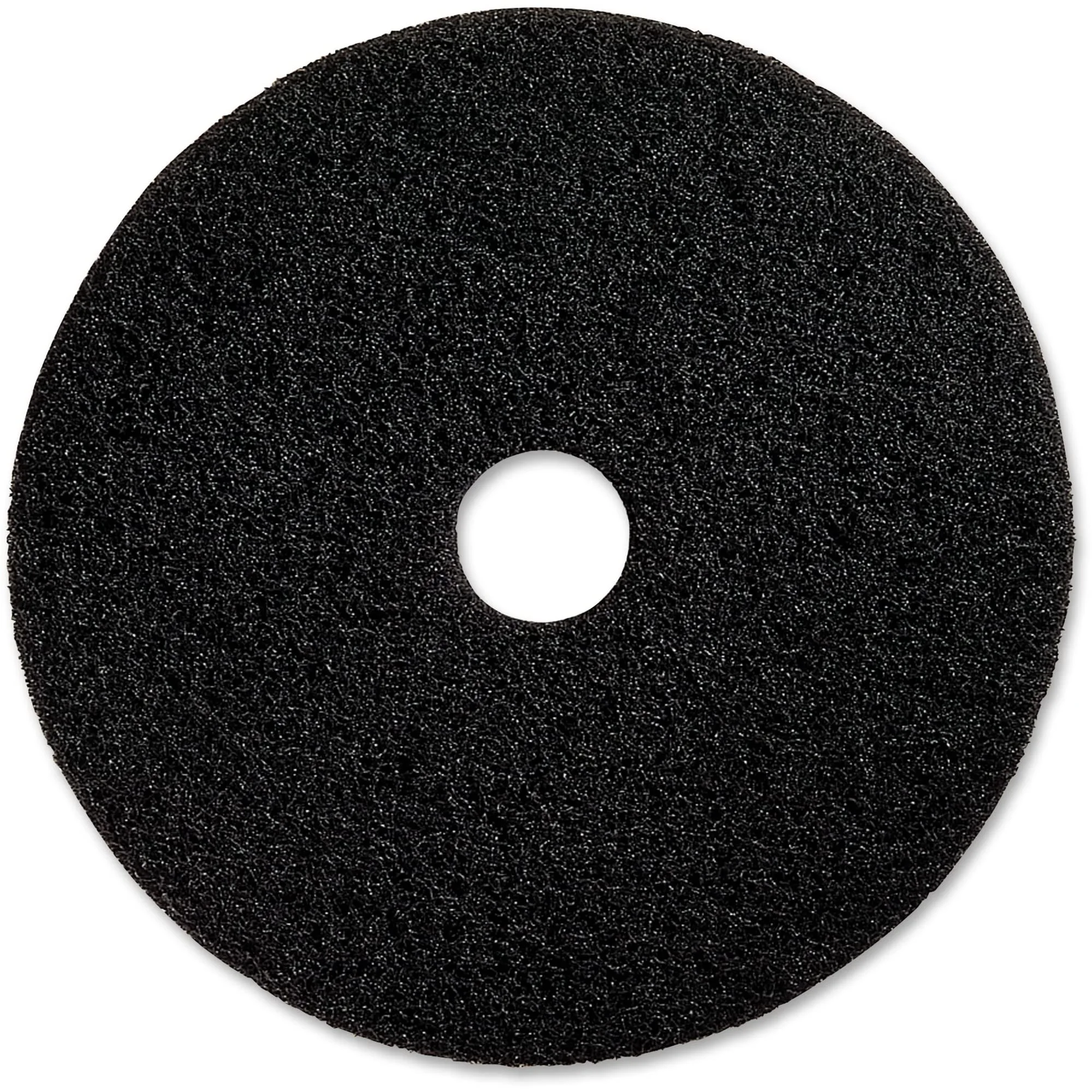 Genuine Joe Black Floor Stripping Pad - 19 inch Diameter (Pack of 5)