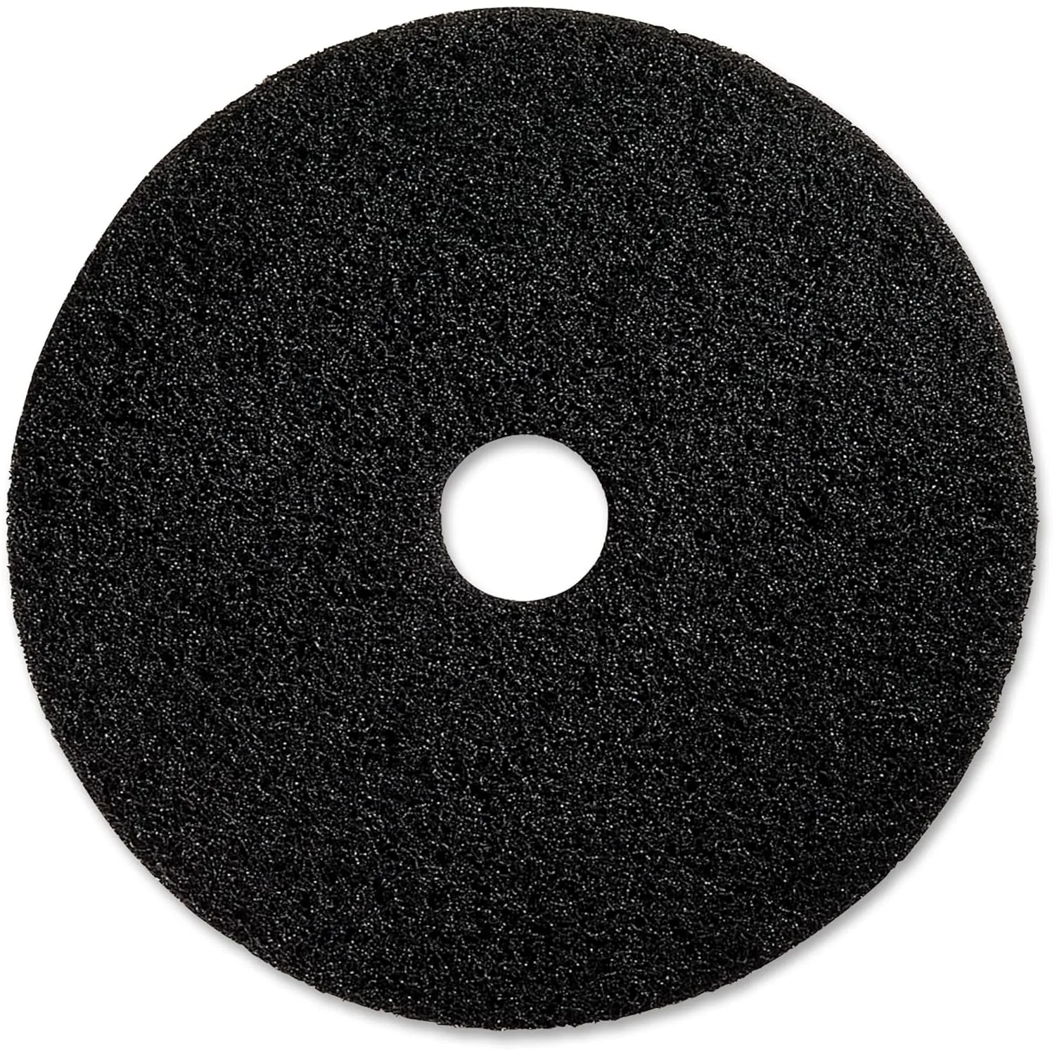 Genuine Joe Black Floor Stripping Pad - 19 inch Diameter (Pack of 5)