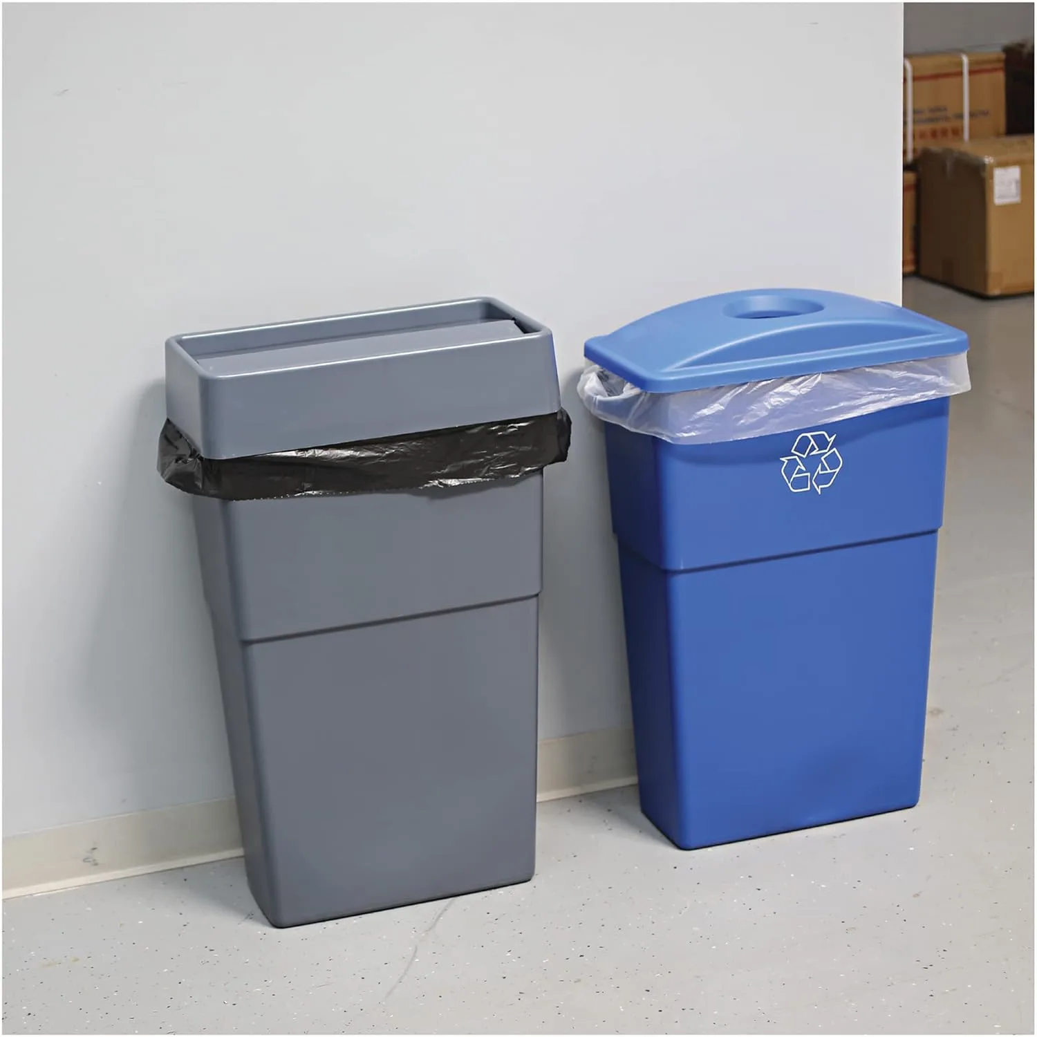Genuine Joe Low Density Can Liners, 28.5" x 43", 23 gal Capacity, 1.0 mil, Black, 150 Count