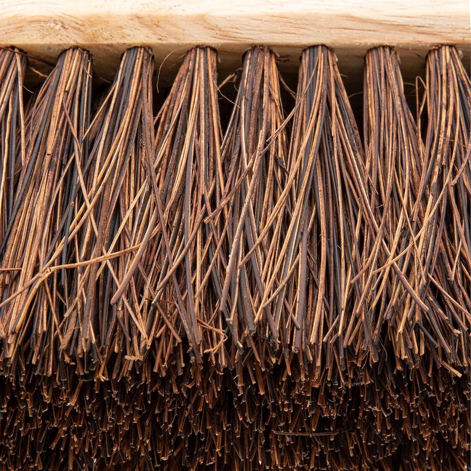 Genuine Joe 24" Push Broomhead, Lacquered Wood with Palmyra Fibers, Handle Not Included, 1 Count