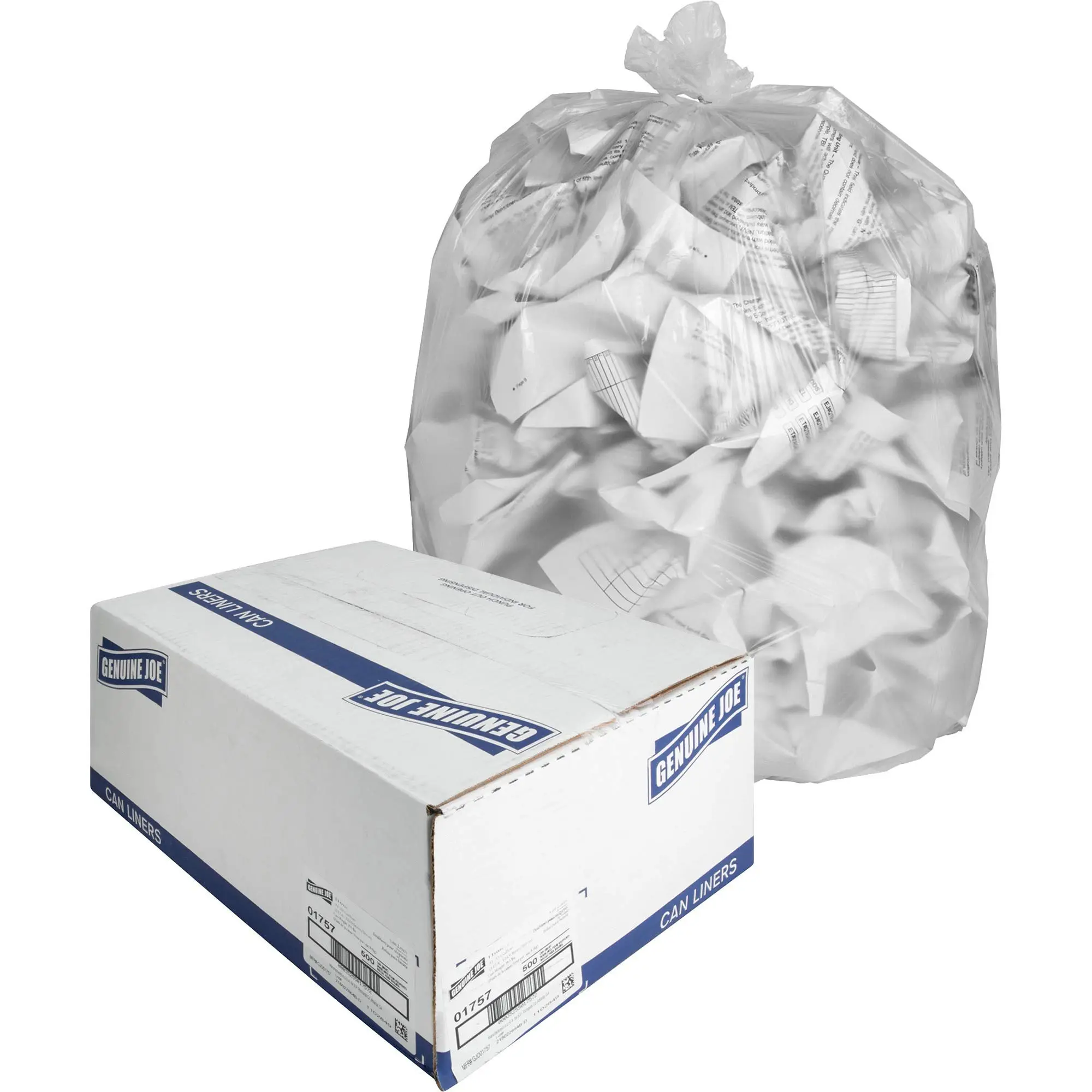 GENUINE JOE High-Density Can Liners Coreless Rolls