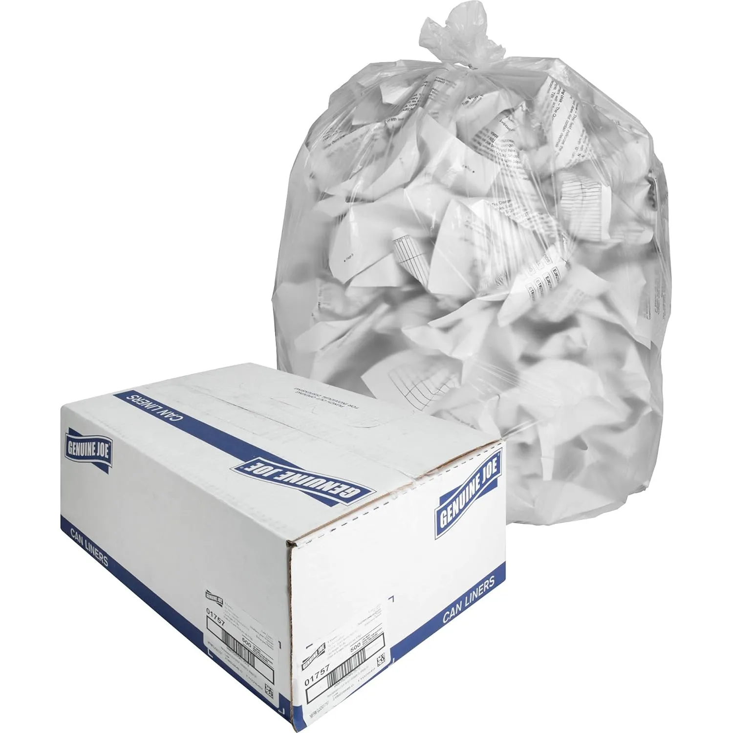 GENUINE JOE High-Density Can Liners Coreless Rolls
