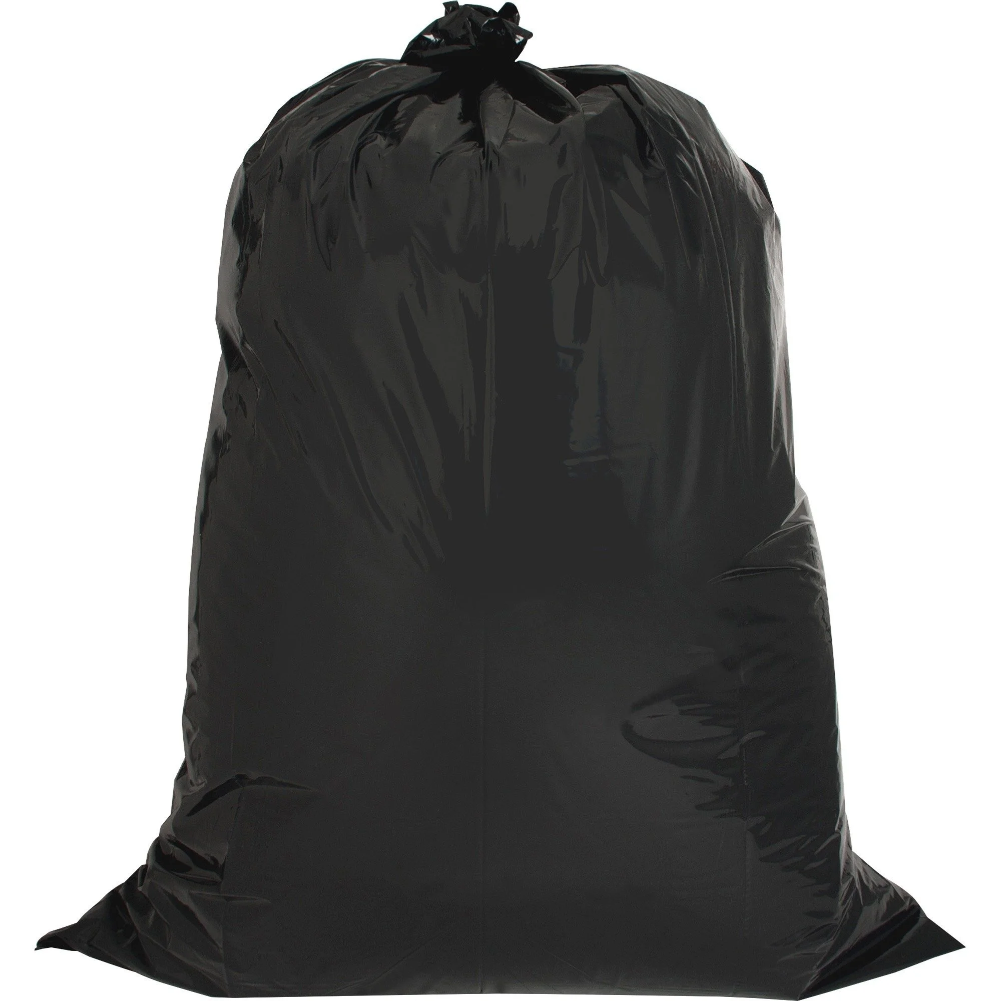 Genuine Joe GJO02311 Heavy Duty 42 Gallon Trash Bags, 48" x 33", 2.5 mil, Black (Box of 20)