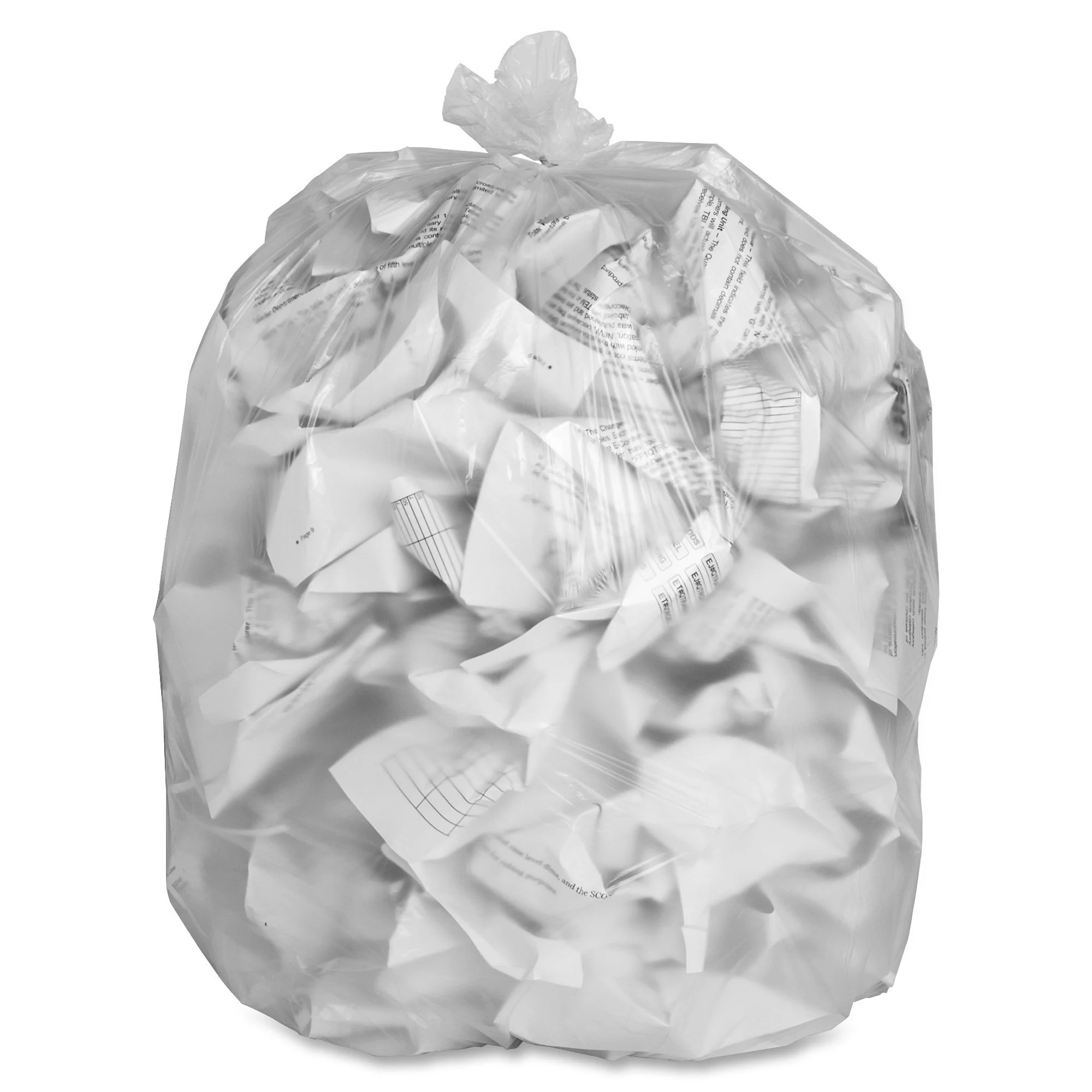 Genuine Joe GJO01760 High-Density Trash Can Liner, 56 Gallon, 48" x 43", 0.63 mil, Clear (Case of 200)