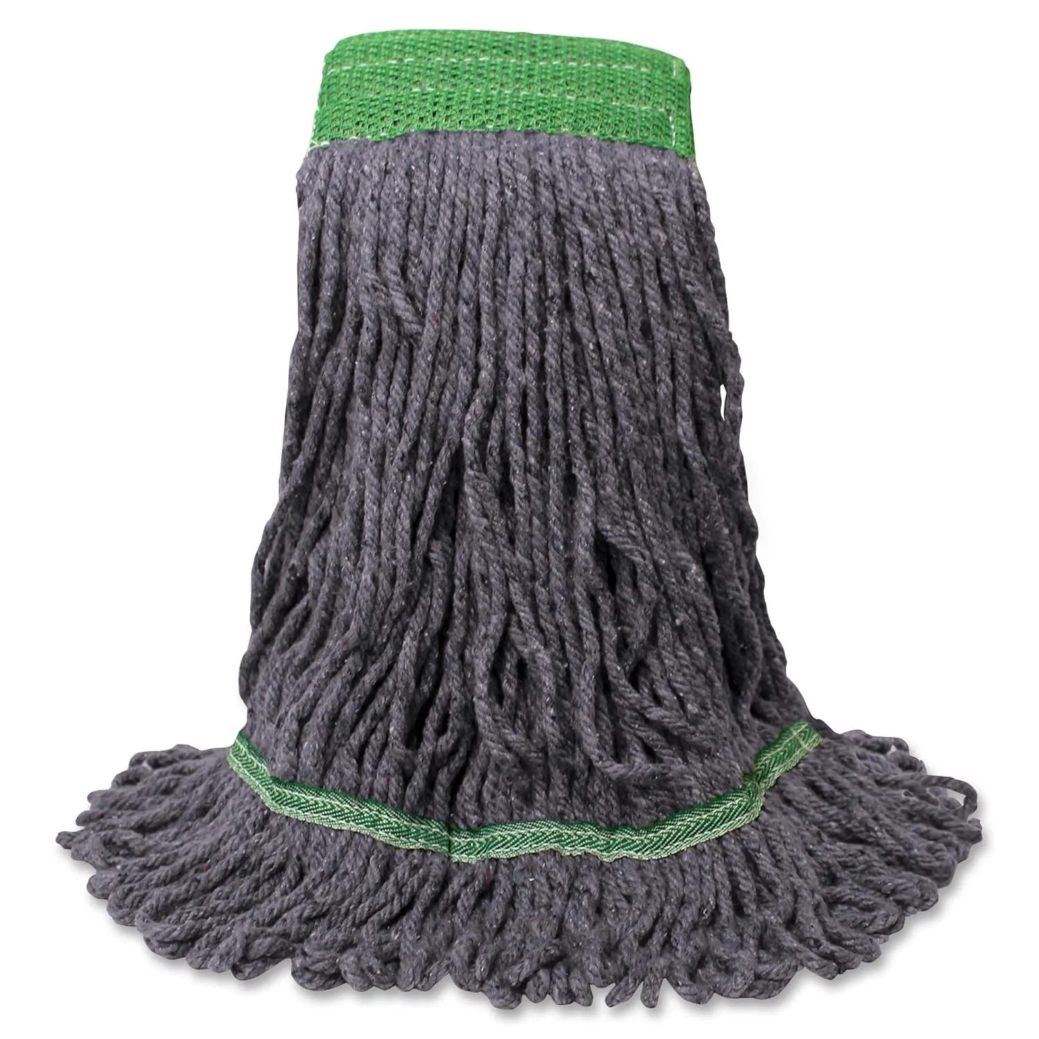 Genuine Joe 5in Headband Earth Mop Refill, Medium, Polyester, Blue