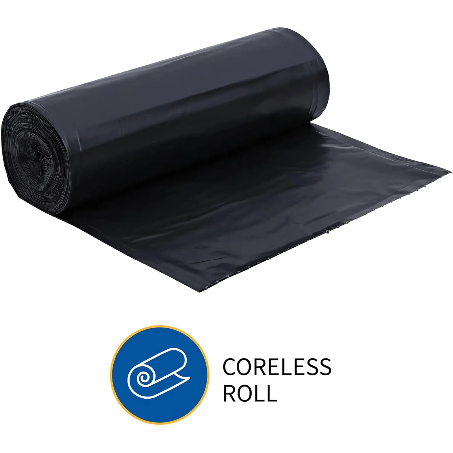 Genuine Joe GJO01535 Heavy Duty Low-Density Puncture Resistant Can Liner, 60 gallon Capacity