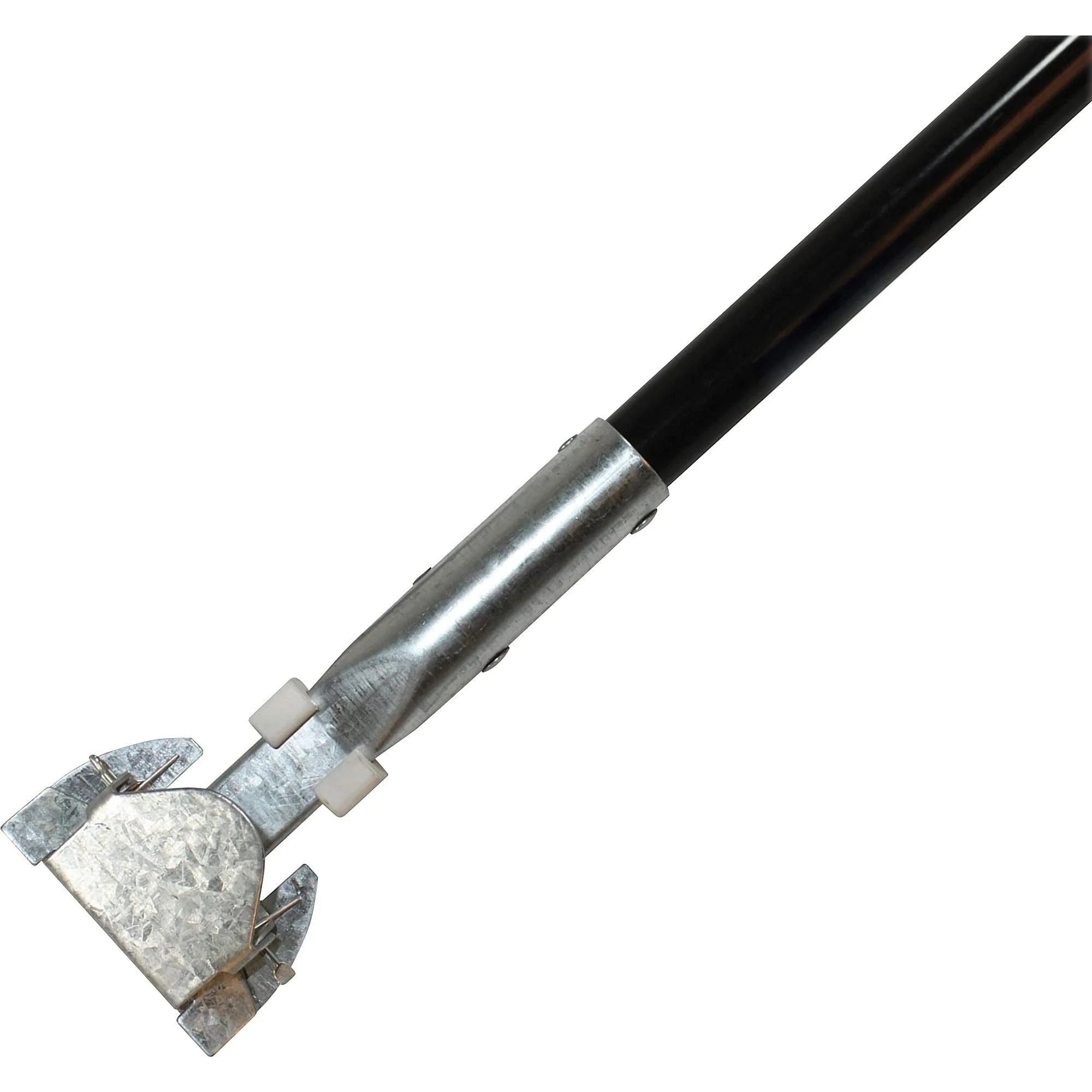 Genuine Joe Clip-on Dust Mop Handle - 60 in - Vinyl Coated - Black