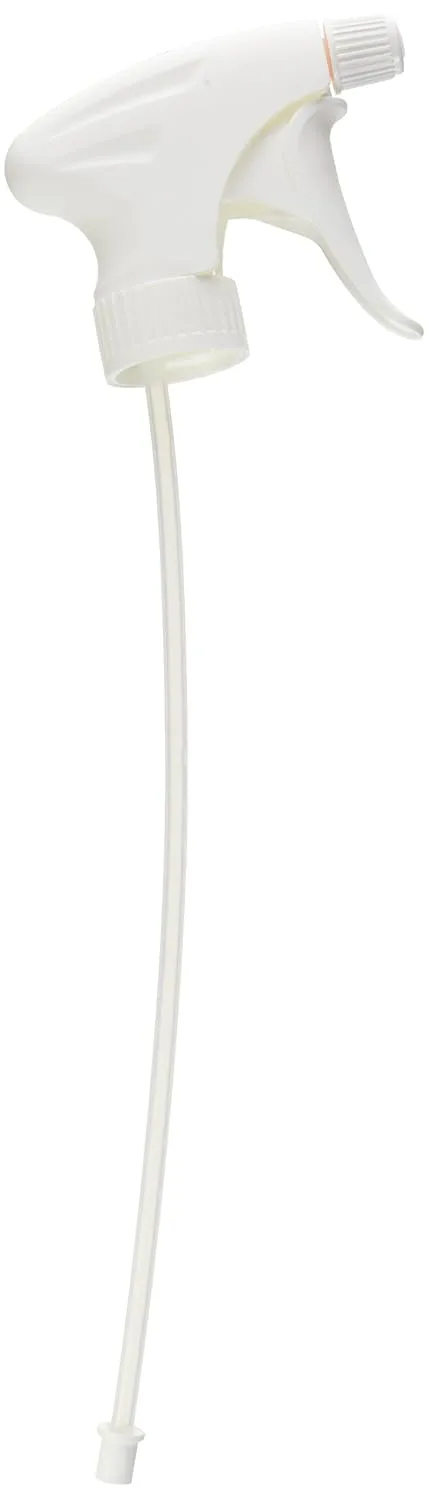Genuine Joe Contour Non-leaking Trigger Sprayer, 9.7" Length, White Handle, Fits 32oz Bottles (Pack of 24)