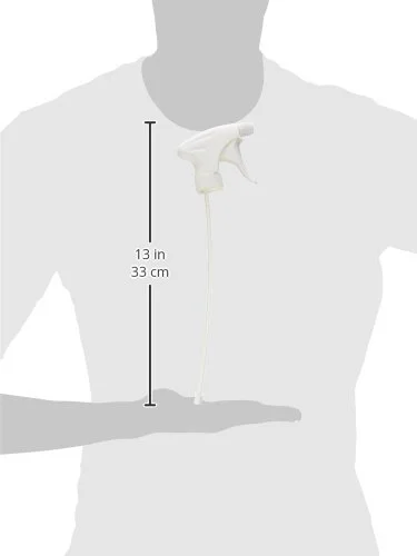 Genuine Joe Contour Non-leaking Trigger Sprayer, 9.7" Length, White Handle, Fits 32oz Bottles (Pack of 24)
