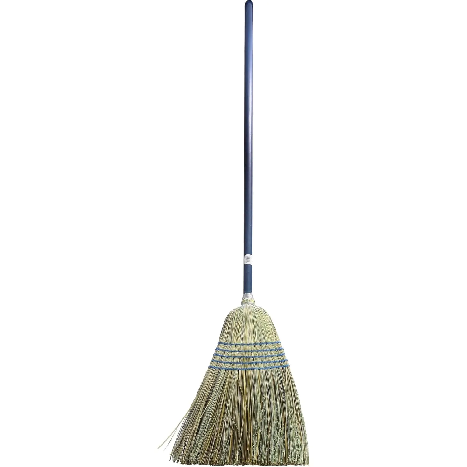 Genuine Joe Light-Duty Broom - Corn Fiber Bristle - Lacquered Wood Handle - Natural - 1 Each