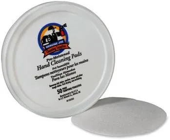 Genuine Joe Pre-moistened Hand Cleaning Pads, Pack of 50