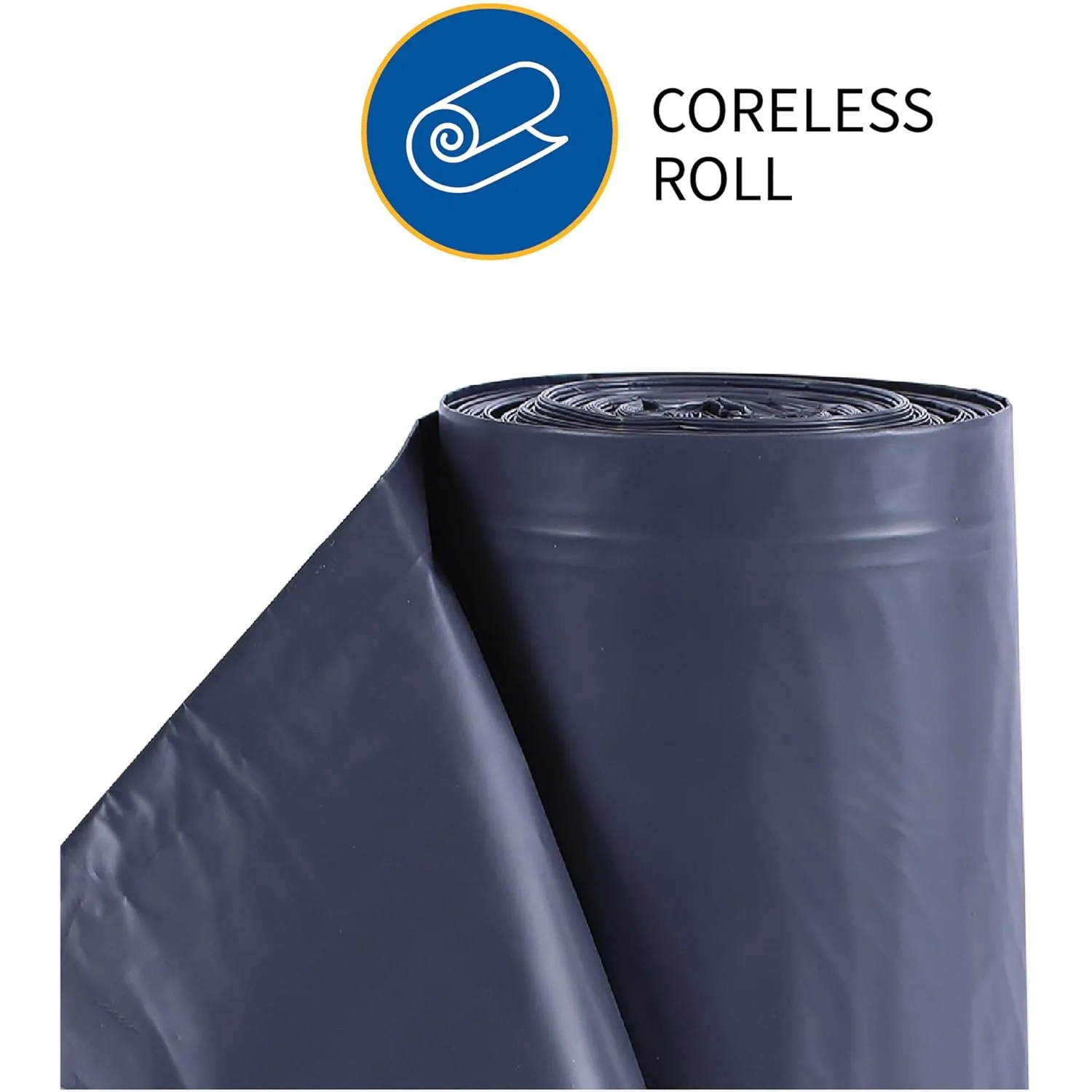 Genuine Joe Maximum Strength Trash Can Liners, 55 Gallon, 39 x 56 in, 50 Count, Black