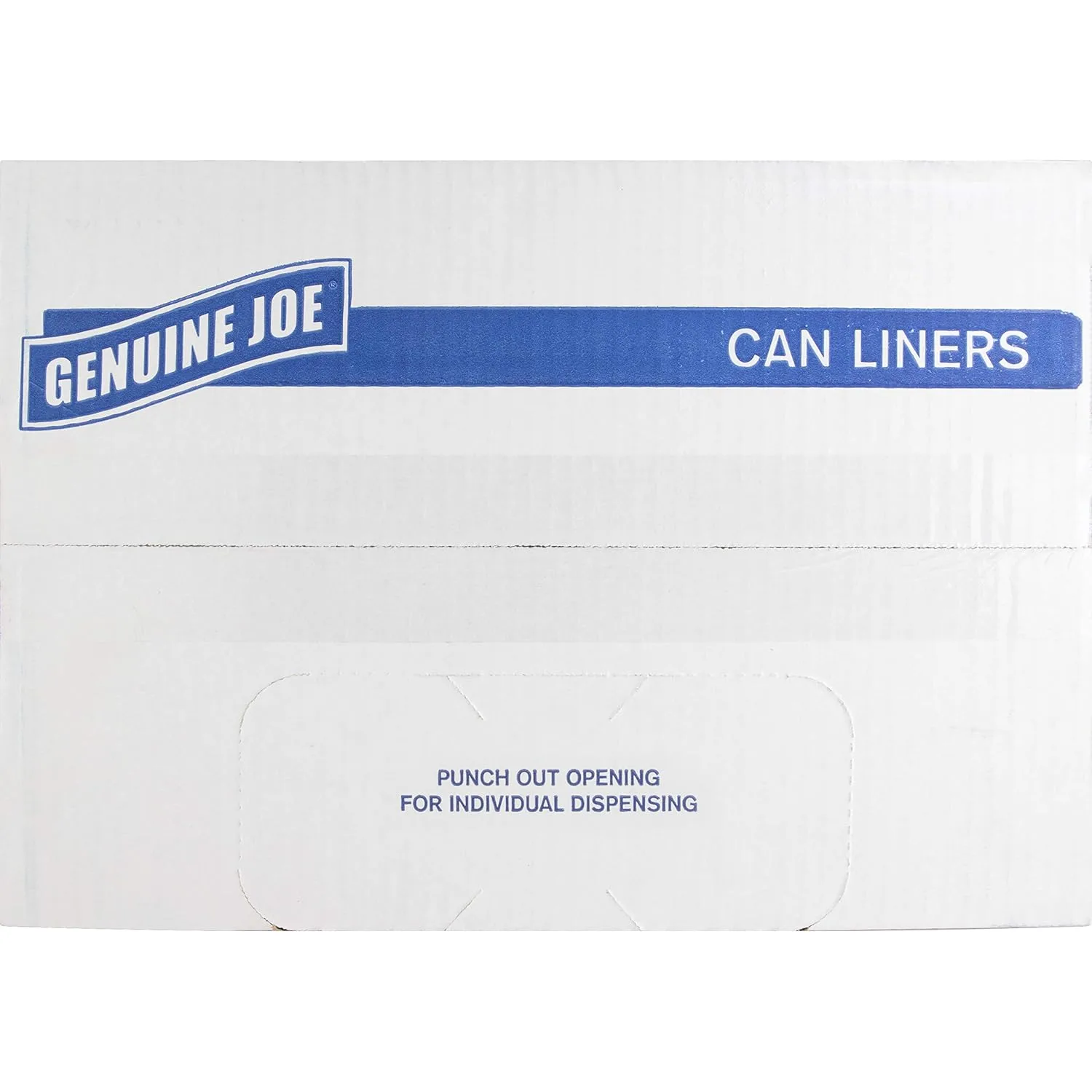 Genuine Joe Maximum Strength Trash Can Liners, 55 Gallon, 39 x 56 in, 50 Count, Black