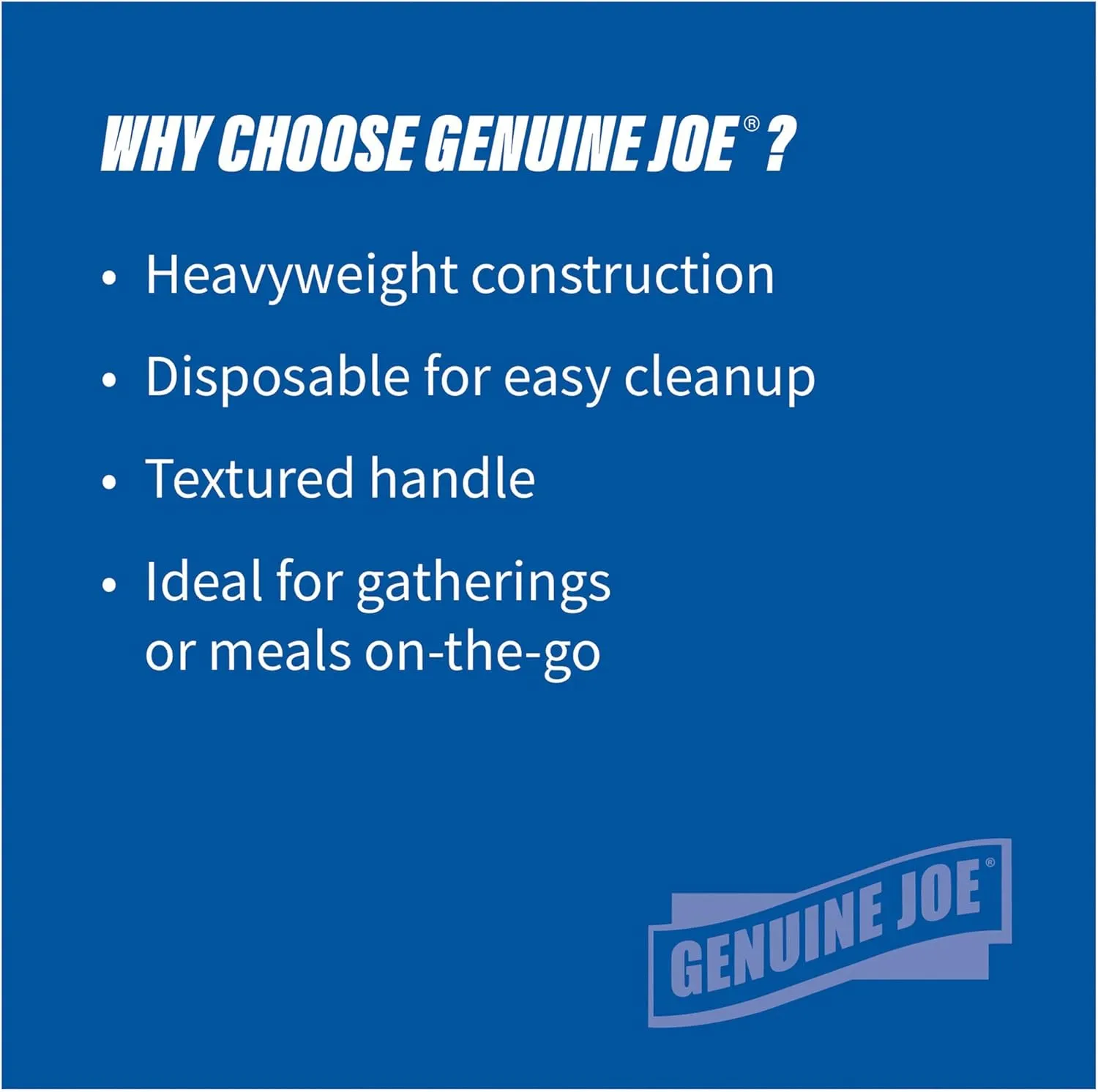 Genuine Joe Heavyweight Knife — Black, 6.3 in — 1000/Carton