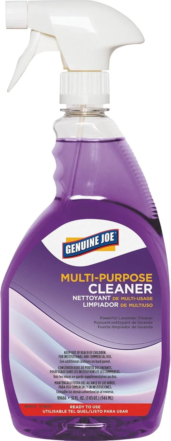 Genuine Joe Multi-purpose Cleaner - For Kitchen - Ready-To-Use - 32 fl oz (1 quart) - Lavender Scent - 99666