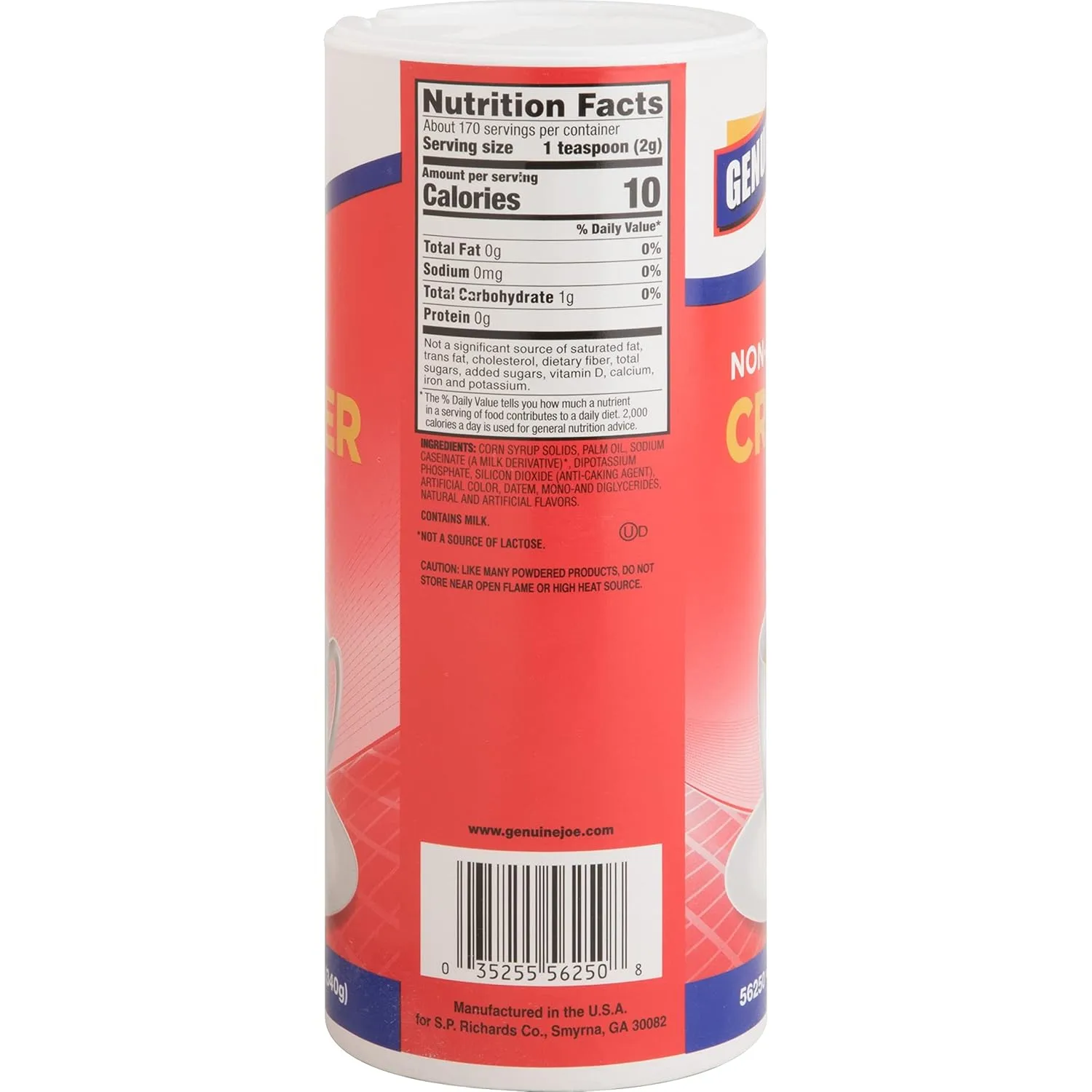 Genuine Joe - GJO56250 Nondairy Creamer Canister (Pack of 3) 7.12 x 9.1 x 3 inches
