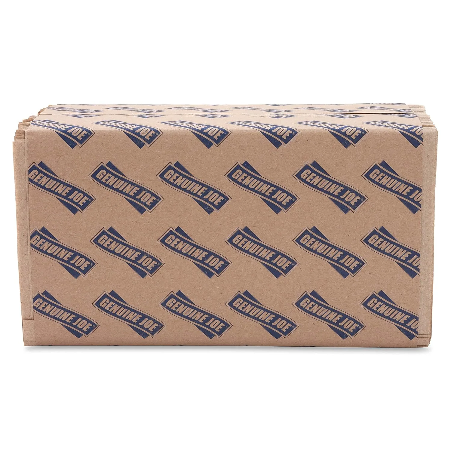 Genuine Joe Singlefold Paper Towels, 10.25 x 9.1, 1-Ply, Kraft, 250/Pack, 16 Count