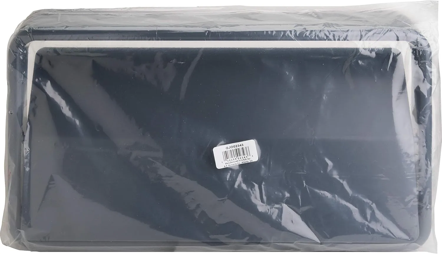 Genuine Joe Space-Saving Swing Lid - Rectangular - Gray - Pack of 2