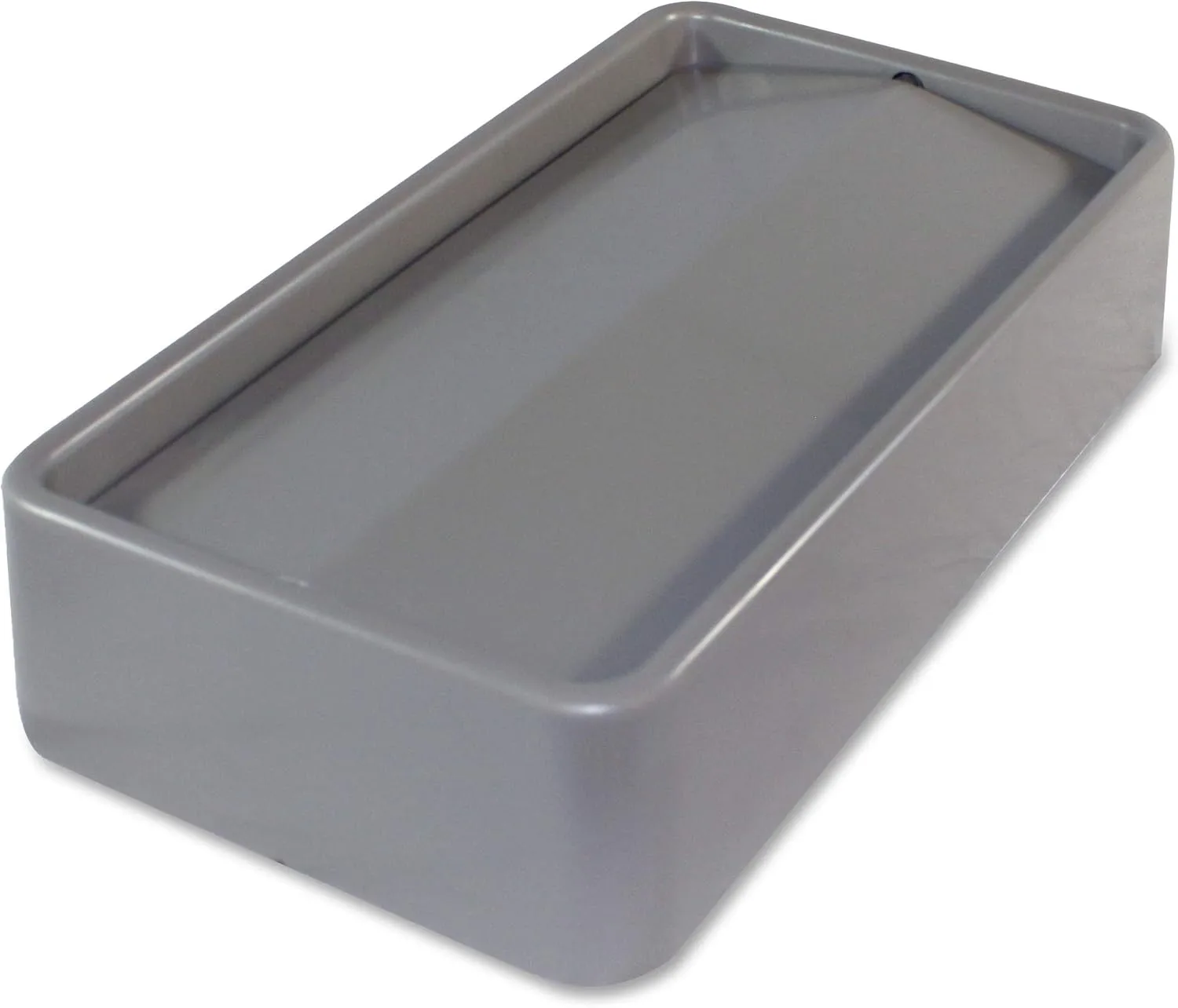 Genuine Joe Space-Saving Swing Lid - Rectangular - Gray - Pack of 2