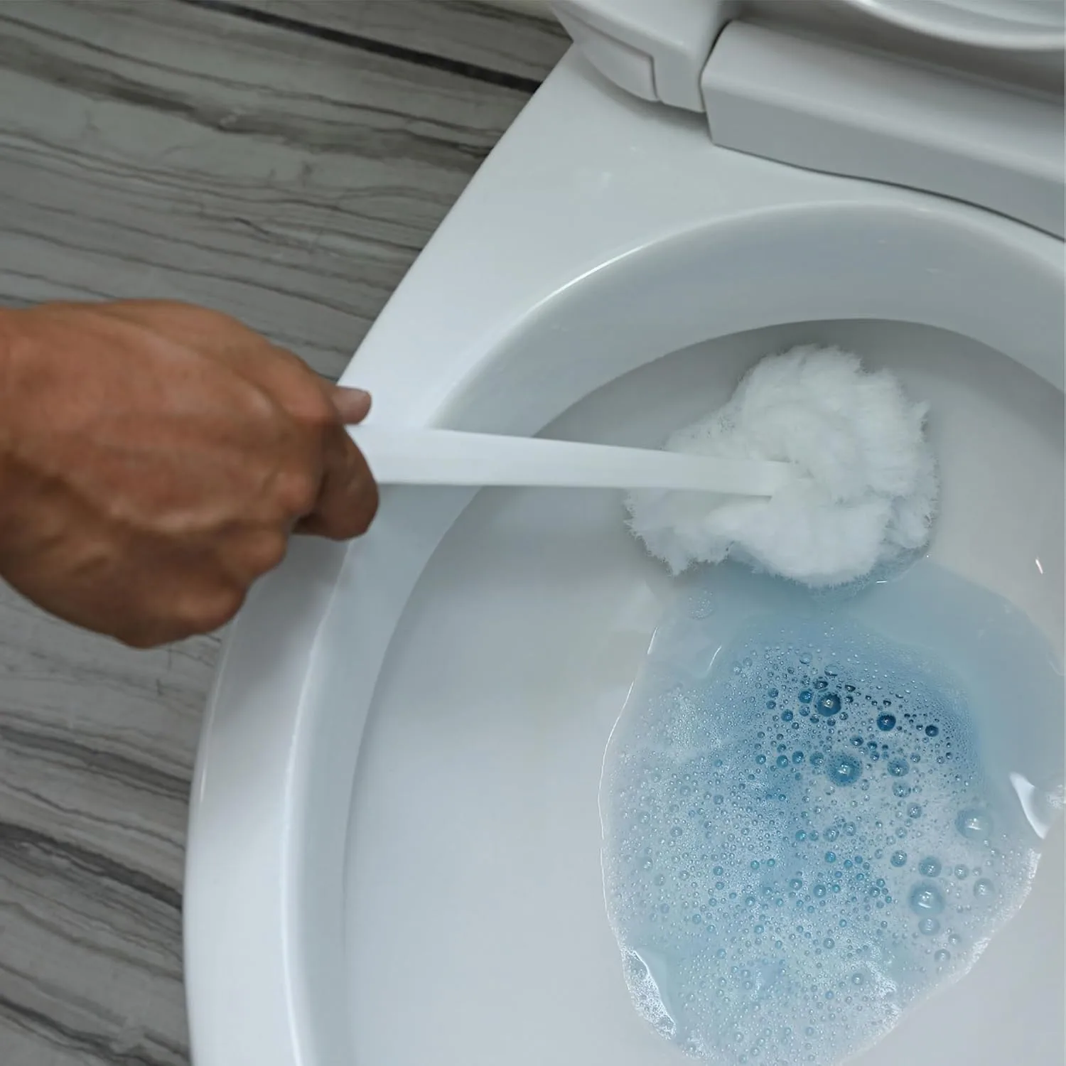 Genuine Joe Toilet Bowl Mop - 4.5in Head, 12in Handle, 25 Count