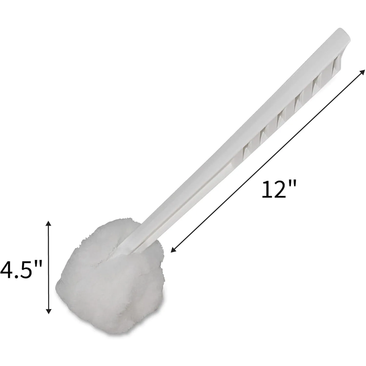 Genuine Joe Toilet Bowl Mop - 4.5in Head, 12in Handle, 25 Count